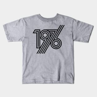 1976 style 70`s black line Kids T-Shirt